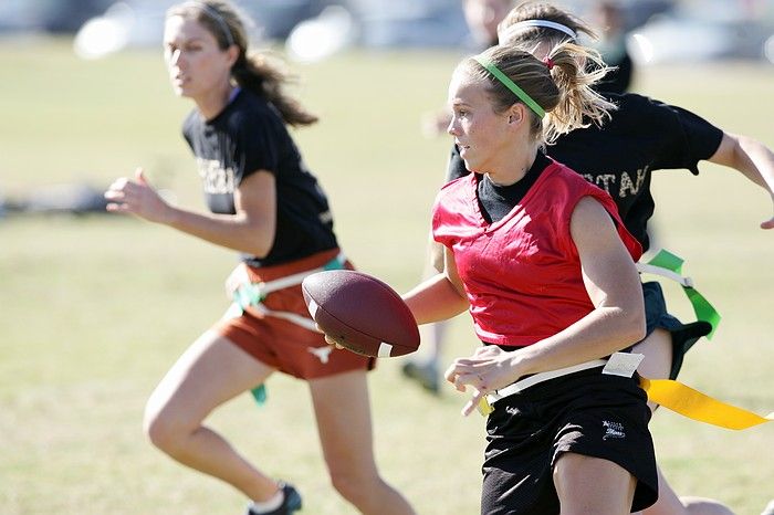 The Cheetahs (chemical engineering team) lost in the Fall 2008 UT flag football intramural championship game on November 9, 2008.

Filename: SRM_20081109_15175033.jpg
Aperture: f/4.0
Shutter Speed: 1/1250
Body: Canon EOS-1D Mark II
Lens: Canon EF 300mm f/2.8 L IS