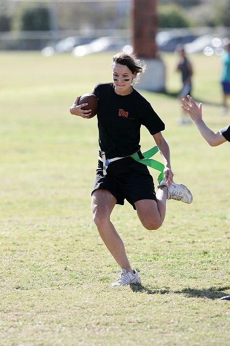 The Cheetahs (chemical engineering team) lost in the Fall 2008 UT flag football intramural championship game on November 9, 2008.

Filename: SRM_20081109_15223868.jpg
Aperture: f/4.0
Shutter Speed: 1/1600
Body: Canon EOS-1D Mark II
Lens: Canon EF 300mm f/2.8 L IS