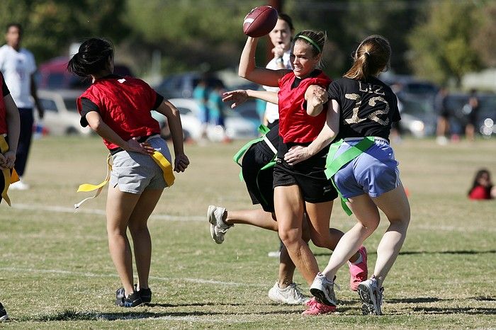 The Cheetahs (chemical engineering team) lost in the Fall 2008 UT flag football intramural championship game on November 9, 2008.

Filename: SRM_20081109_15253495.jpg
Aperture: f/5.0
Shutter Speed: 1/3200
Body: Canon EOS-1D Mark II
Lens: Canon EF 300mm f/2.8 L IS