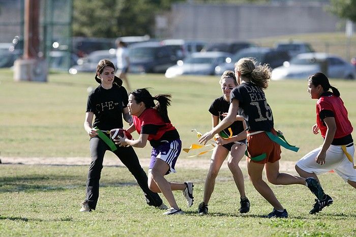 The Cheetahs (chemical engineering team) lost in the Fall 2008 UT flag football intramural championship game on November 9, 2008.

Filename: SRM_20081109_15340877.jpg
Aperture: f/4.0
Shutter Speed: 1/2500
Body: Canon EOS-1D Mark II
Lens: Canon EF 300mm f/2.8 L IS