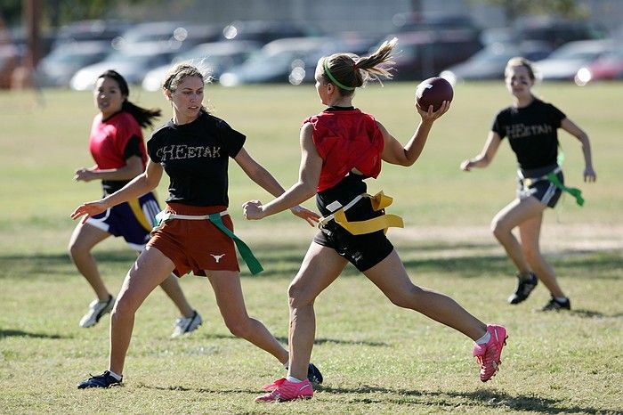 The Cheetahs (chemical engineering team) lost in the Fall 2008 UT flag football intramural championship game on November 9, 2008.

Filename: SRM_20081109_15345692.jpg
Aperture: f/4.0
Shutter Speed: 1/2500
Body: Canon EOS-1D Mark II
Lens: Canon EF 300mm f/2.8 L IS