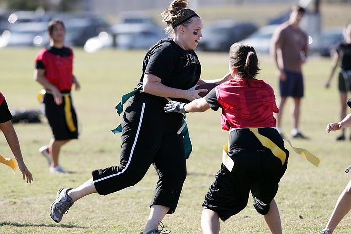 The Cheetahs (chemical engineering team) lost in the Fall 2008 UT flag football intramural championship game on November 9, 2008.

Filename: SRM_20081109_15391067.jpg
Aperture: f/4.0
Shutter Speed: 1/2000
Body: Canon EOS-1D Mark II
Lens: Canon EF 300mm f/2.8 L IS