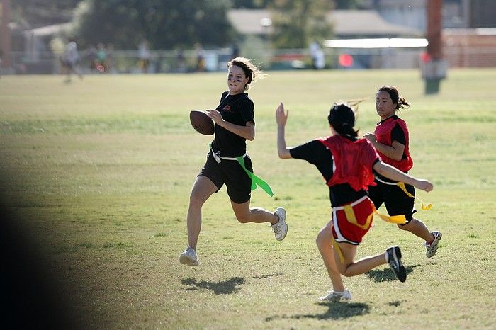 The Cheetahs (chemical engineering team) lost in the Fall 2008 UT flag football intramural championship game on November 9, 2008.

Filename: SRM_20081109_15475643.jpg
Aperture: f/4.0
Shutter Speed: 1/2000
Body: Canon EOS-1D Mark II
Lens: Canon EF 300mm f/2.8 L IS