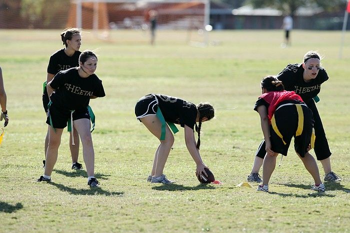 The Cheetahs (chemical engineering team) lost in the Fall 2008 UT flag football intramural championship game on November 9, 2008.

Filename: SRM_20081109_15491247.jpg
Aperture: f/4.0
Shutter Speed: 1/2000
Body: Canon EOS-1D Mark II
Lens: Canon EF 300mm f/2.8 L IS