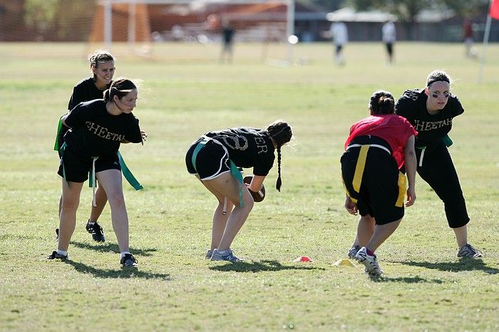 The Cheetahs (chemical engineering team) lost in the Fall 2008 UT flag football intramural championship game on November 9, 2008.

Filename: SRM_20081109_15492250.jpg
Aperture: f/4.0
Shutter Speed: 1/2000
Body: Canon EOS-1D Mark II
Lens: Canon EF 300mm f/2.8 L IS