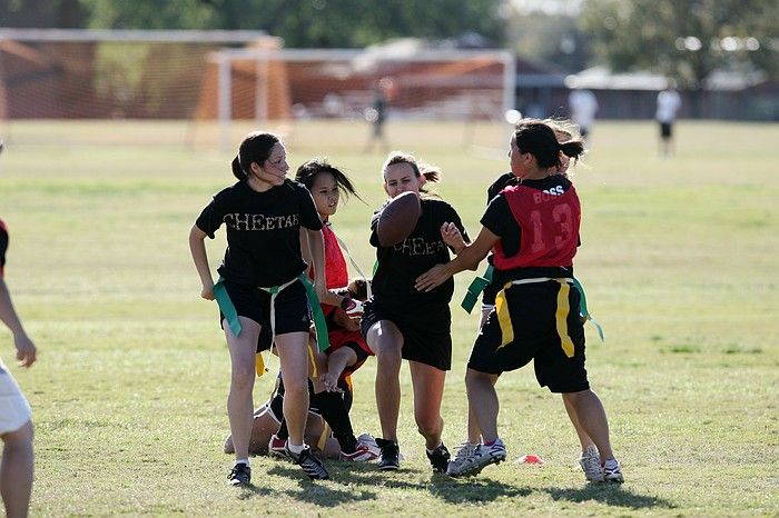 The Cheetahs (chemical engineering team) lost in the Fall 2008 UT flag football intramural championship game on November 9, 2008.

Filename: SRM_20081109_15492454.jpg
Aperture: f/4.0
Shutter Speed: 1/2000
Body: Canon EOS-1D Mark II
Lens: Canon EF 300mm f/2.8 L IS