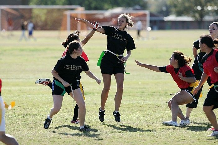 The Cheetahs (chemical engineering team) lost in the Fall 2008 UT flag football intramural championship game on November 9, 2008.

Filename: SRM_20081109_15500264.jpg
Aperture: f/4.0
Shutter Speed: 1/2000
Body: Canon EOS-1D Mark II
Lens: Canon EF 300mm f/2.8 L IS