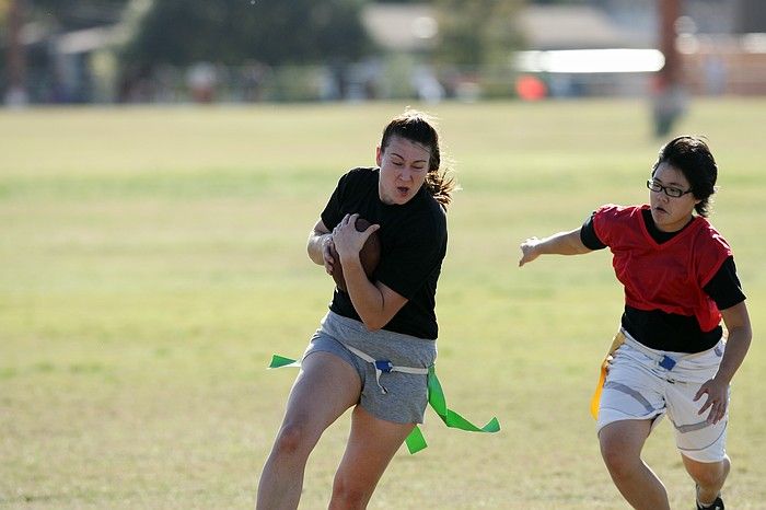 The Cheetahs (chemical engineering team) lost in the Fall 2008 UT flag football intramural championship game on November 9, 2008.

Filename: SRM_20081109_15500873.jpg
Aperture: f/4.0
Shutter Speed: 1/2000
Body: Canon EOS-1D Mark II
Lens: Canon EF 300mm f/2.8 L IS