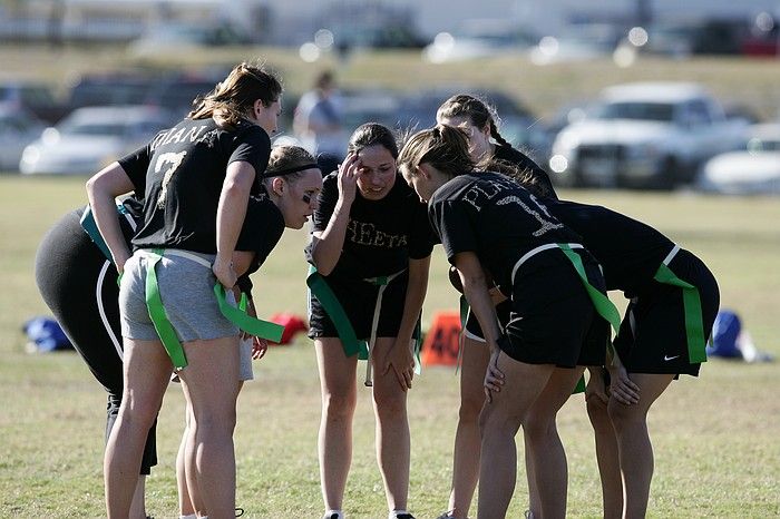 The Cheetahs (chemical engineering team) lost in the Fall 2008 UT flag football intramural championship game on November 9, 2008.

Filename: SRM_20081109_15524017.jpg
Aperture: f/4.0
Shutter Speed: 1/2000
Body: Canon EOS-1D Mark II
Lens: Canon EF 300mm f/2.8 L IS