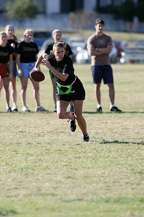 The Cheetahs (chemical engineering team) lost in the Fall 2008 UT flag football intramural championship game on November 9, 2008.

Filename: SRM_20081109_15534629.jpg
Aperture: f/4.0
Shutter Speed: 1/2000
Body: Canon EOS-1D Mark II
Lens: Canon EF 300mm f/2.8 L IS