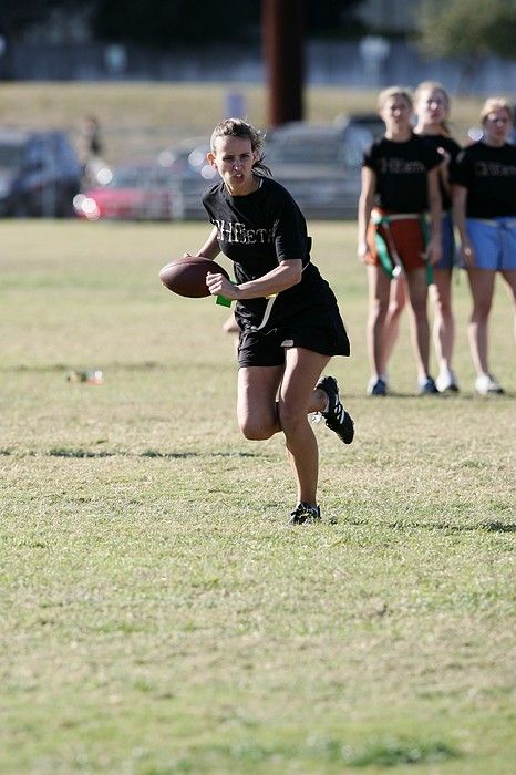 The Cheetahs (chemical engineering team) lost in the Fall 2008 UT flag football intramural championship game on November 9, 2008.

Filename: SRM_20081109_15534831.jpg
Aperture: f/4.0
Shutter Speed: 1/2000
Body: Canon EOS-1D Mark II
Lens: Canon EF 300mm f/2.8 L IS