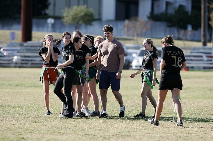 The Cheetahs (chemical engineering team) lost in the Fall 2008 UT flag football intramural championship game on November 9, 2008.

Filename: SRM_20081109_15550442.jpg
Aperture: f/4.0
Shutter Speed: 1/2000
Body: Canon EOS-1D Mark II
Lens: Canon EF 300mm f/2.8 L IS