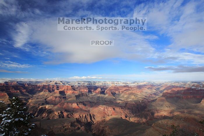 The Grand Canyon from the scenic view, south rim, on Sunday, January 4, 2009.

Filename: SRM_20090104_14383721.JPG
Aperture: f/16.0
Shutter Speed: 1/50
Body: Canon EOS-1D Mark II
Lens: Canon EF 16-35mm f/2.8 L