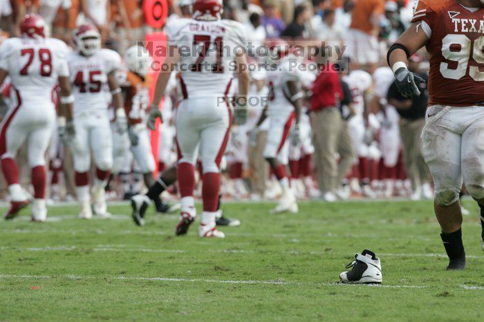 The University of Texas football team defeated the Arkansas Razorbacks with a score of 52-10 in Austin, TX on Saturday, September 27, 2008.

Filename: SRM_20080927_16033024.jpg
Aperture: f/5.6
Shutter Speed: 1/640
Body: Canon EOS-1D Mark II
Lens: Canon EF 300mm f/2.8 L IS