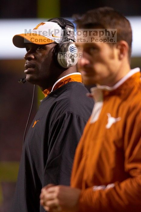 The University of Texas, Austin played Texas A&M in football at Kyle Field, College Station, on November 23, 2007.  UT lost to the Aggies, 30 to 38.

Filename: SRM_20071123_1841566.jpg
Aperture: f/2.8
Shutter Speed: 1/500
Body: Canon EOS-1D Mark II
Lens: Canon EF 300mm f/2.8 L IS