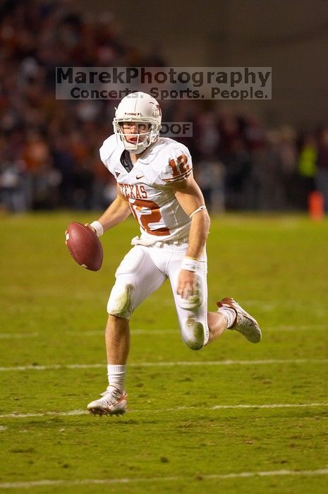 The University of Texas, Austin played Texas A&M in football at Kyle Field, College Station, on November 23, 2007.  UT lost to the Aggies, 30 to 38.

Filename: SRM_20071123_1854089.jpg
Aperture: f/2.8
Shutter Speed: 1/500
Body: Canon EOS-1D Mark II
Lens: Canon EF 300mm f/2.8 L IS