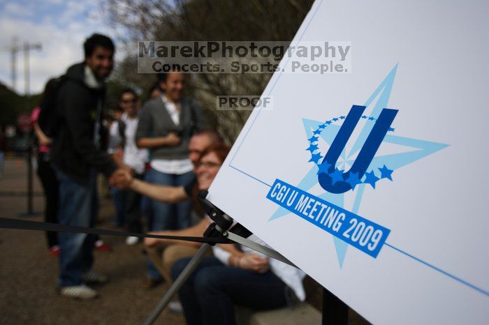 Day one of the 2nd Annual Clinton Global Initiative University (CGIU) meeting was held at The University of Texas at Austin, Friday, February 13, 2009.

Filename: SRM_20090213_14565869.jpg
Aperture: f/2.8
Shutter Speed: 1/1600
Body: Canon EOS-1D Mark II
Lens: Canon EF 16-35mm f/2.8 L