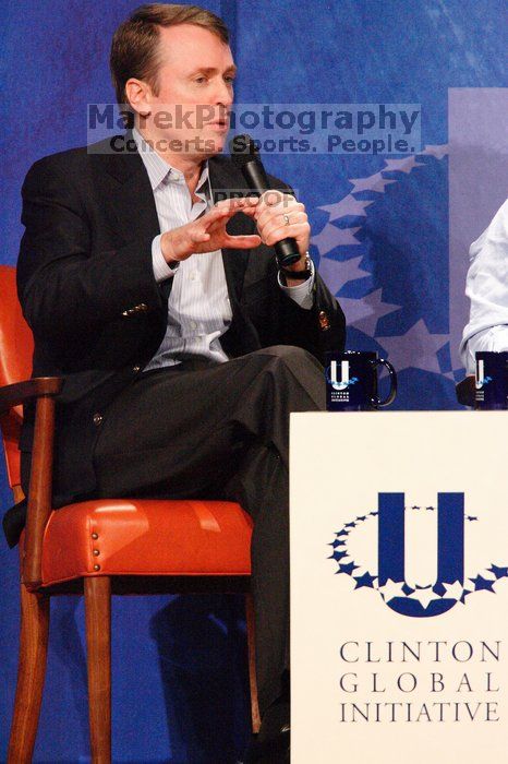 Paul Bell, president of Dell Global Public, at the opening plenary session of the CGIU meeting.  Day one of the 2nd Annual Clinton Global Initiative University (CGIU) meeting was held at The University of Texas at Austin, Friday, February 13, 2009.

Filename: SRM_20090213_17202062.jpg
Aperture: f/5.6
Shutter Speed: 1/160
Body: Canon EOS-1D Mark II
Lens: Canon EF 300mm f/2.8 L IS