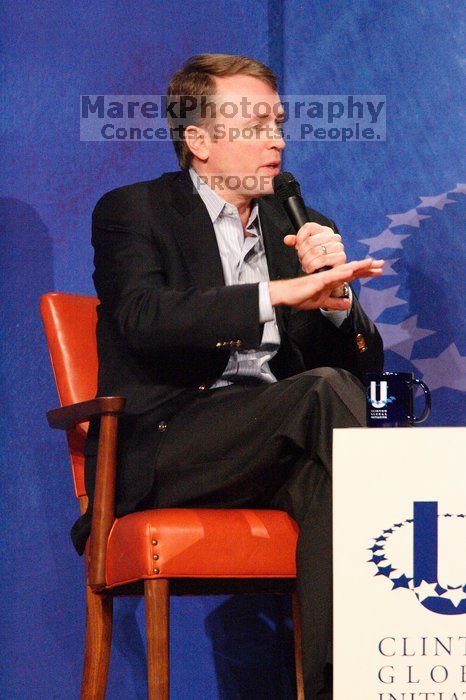 Paul Bell, president of Dell Global Public, at the opening plenary session of the CGIU meeting.  Day one of the 2nd Annual Clinton Global Initiative University (CGIU) meeting was held at The University of Texas at Austin, Friday, February 13, 2009.

Filename: SRM_20090213_17202163.jpg
Aperture: f/5.6
Shutter Speed: 1/160
Body: Canon EOS-1D Mark II
Lens: Canon EF 300mm f/2.8 L IS