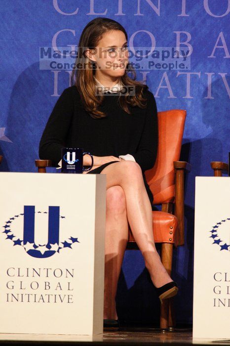 Natalie Portman spoke about micro-loans, especially for women to start their own businesses, in poor and developing countries, at the opening plenary session of the CGIU meeting.  Day one of the 2nd Annual Clinton Global Initiative University (CGIU) meeting was held at The University of Texas at Austin, Friday, February 13, 2009.

Filename: SRM_20090213_17360514.jpg
Aperture: f/5.6
Shutter Speed: 1/200
Body: Canon EOS 20D
Lens: Canon EF 300mm f/2.8 L IS