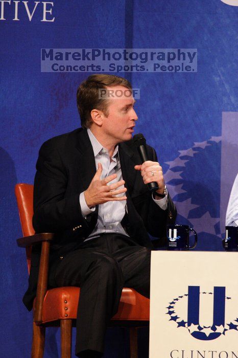 Paul Bell, president of Dell Global Public, at the opening plenary session of the CGIU meeting.  Day one of the 2nd Annual Clinton Global Initiative University (CGIU) meeting was held at The University of Texas at Austin, Friday, February 13, 2009.

Filename: SRM_20090213_17374028.jpg
Aperture: f/5.6
Shutter Speed: 1/200
Body: Canon EOS 20D
Lens: Canon EF 300mm f/2.8 L IS