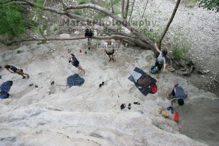 It was another long day of rock climbing at Seismic Wall on Austin's Barton Creek Greenbelt, Saturday, April 11, 2009.

Filename: SRM_20090411_16161188.JPG
Aperture: f/4.0
Shutter Speed: 1/250
Body: Canon EOS-1D Mark II
Lens: Canon EF 16-35mm f/2.8 L