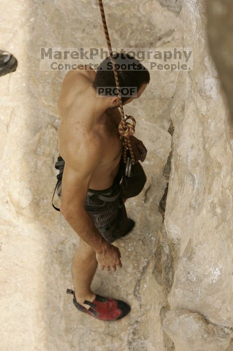 CTM hosted a speed climbing event at Seismic Wall on Diving for Rocks to benefit the Austin Area Food Bank, Saturday, May 9, 2009.

Filename: SRM_20090509_11363092.jpg
Aperture: f/5.6
Shutter Speed: 1/1000
Body: Canon EOS-1D Mark II
Lens: Canon EF 80-200mm f/2.8 L