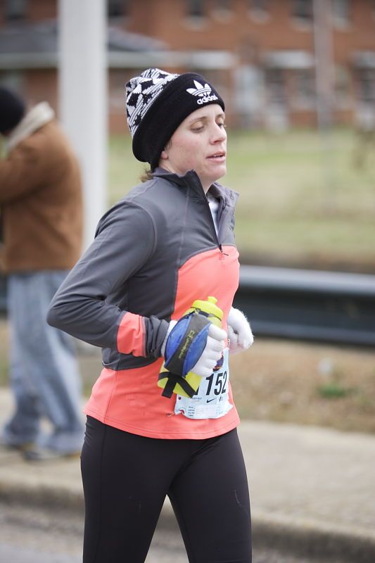 Beth Marek running the Rocket City Marathon on Saturday, December 12, 2009 in Huntsville.

Filename: SRM_20091212_12532160.JPG
Aperture: f/2.8
Shutter Speed: 1/800
Body: Canon EOS-1D Mark II
Lens: Canon EF 80-200mm f/2.8 L