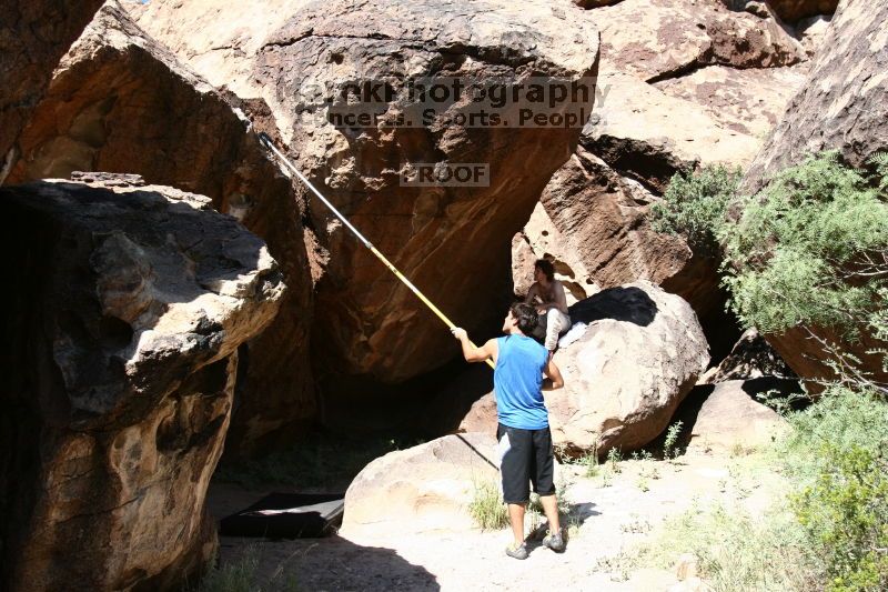 Rock climbing in Hueco Tanks State Park and Historic Site during the Hueco Tanks Awesome Fest 2.0 trip, Saturday, September 04, 2010.

Filename: SRM_20100904_12005525.JPG
Aperture: f/4.0
Shutter Speed: 1/2000
Body: Canon EOS 20D
Lens: Canon EF 16-35mm f/2.8 L