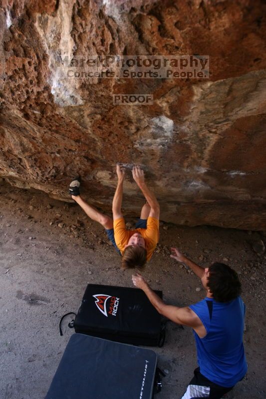 Rock climbing in Hueco Tanks State Park and Historic Site during the Hueco Tanks Awesome Fest 2.0 trip, Saturday, September 04, 2010.

Filename: SRM_20100904_13310798.JPG
Aperture: f/4.0
Shutter Speed: 1/400
Body: Canon EOS 20D
Lens: Canon EF 16-35mm f/2.8 L