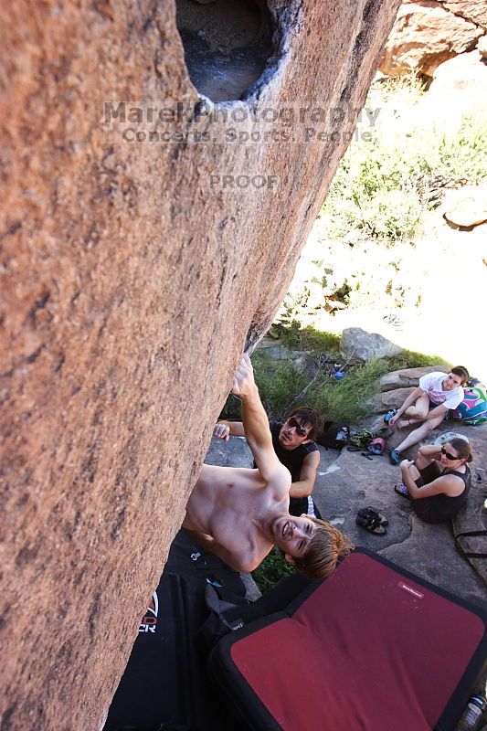 Rock climbing in Hueco Tanks State Park and Historic Site during the Hueco Tanks Awesome Fest 2.0 trip, Sunday, September 05, 2010.

Filename: SRM_20100905_12063550.JPG
Aperture: f/5.6
Shutter Speed: 1/500
Body: Canon EOS 20D
Lens: Canon EF 16-35mm f/2.8 L