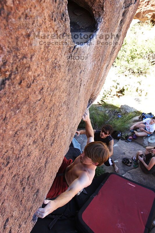 Rock climbing in Hueco Tanks State Park and Historic Site during the Hueco Tanks Awesome Fest 2.0 trip, Sunday, September 05, 2010.

Filename: SRM_20100905_12115859.JPG
Aperture: f/5.6
Shutter Speed: 1/500
Body: Canon EOS 20D
Lens: Canon EF 16-35mm f/2.8 L