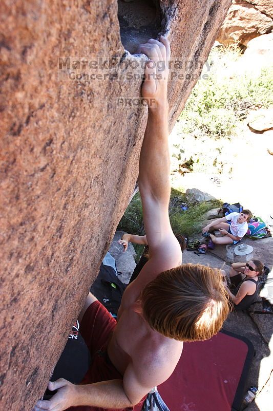 Rock climbing in Hueco Tanks State Park and Historic Site during the Hueco Tanks Awesome Fest 2.0 trip, Sunday, September 05, 2010.

Filename: SRM_20100905_12120465.JPG
Aperture: f/5.6
Shutter Speed: 1/500
Body: Canon EOS 20D
Lens: Canon EF 16-35mm f/2.8 L