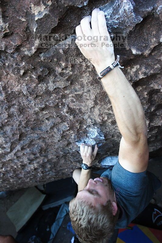 Rock climbing in Hueco Tanks State Park and Historic Site during the Hueco Tanks Awesome Fest 2.0 trip, Sunday, September 05, 2010.

Filename: SRM_20100905_19144329.JPG
Aperture: f/4.0
Shutter Speed: 1/200
Body: Canon EOS 20D
Lens: Canon EF 16-35mm f/2.8 L