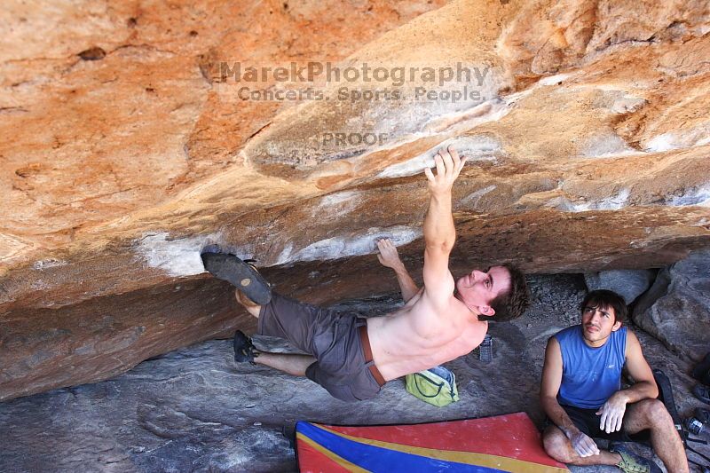 Rock climbing in Hueco Tanks State Park and Historic Site during the Hueco Tanks Awesome Fest 2.0 trip, Monday, September 06, 2010.

Filename: SRM_20100906_13072843.JPG
Aperture: f/5.6
Shutter Speed: 1/250
Body: Canon EOS 20D
Lens: Canon EF 16-35mm f/2.8 L