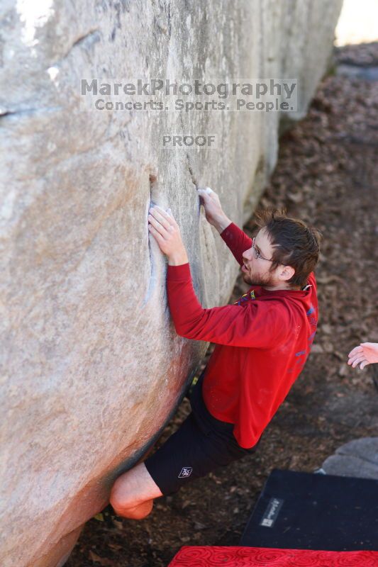 Bouldering in the southeast during Spring Break 2013.

Filename: SRM_20130312_14372609.JPG
Aperture: f/2.0
Shutter Speed: 1/1000
Body: Canon EOS-1D Mark II
Lens: Canon EF 85mm f/1.2 L II