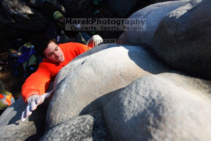 Bouldering in the southeast during Spring Break 2013.

Filename: SRM_20130312_16040626.JPG
Aperture: f/4.0
Shutter Speed: 1/2500
Body: Canon EOS-1D Mark II
Lens: Canon EF 16-35mm f/2.8 L