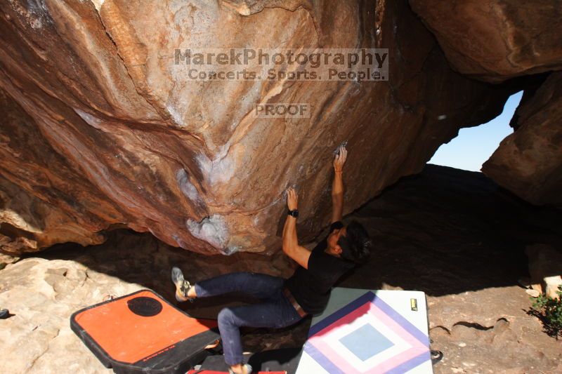 Bouldering in Hueco Tanks on 02/27/2016 with Blue Lizard Climbing and Yoga

Filename: SRM_20160227_1031110.JPG
Aperture: f/9.0
Shutter Speed: 1/250
Body: Canon EOS 20D
Lens: Canon EF 16-35mm f/2.8 L