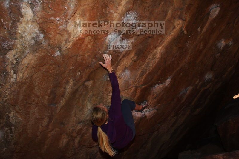 Bouldering in Hueco Tanks on 02/27/2016 with Blue Lizard Climbing and Yoga

Filename: SRM_20160227_1143360.JPG
Aperture: f/5.6
Shutter Speed: 1/250
Body: Canon EOS 20D
Lens: Canon EF 16-35mm f/2.8 L