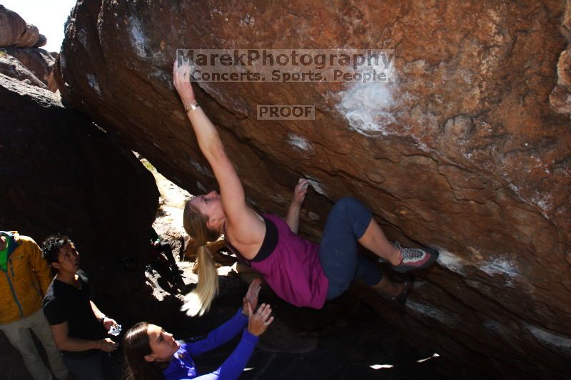 Bouldering in Hueco Tanks on 02/27/2016 with Blue Lizard Climbing and Yoga

Filename: SRM_20160227_1214170.JPG
Aperture: f/5.0
Shutter Speed: 1/250
Body: Canon EOS 20D
Lens: Canon EF 16-35mm f/2.8 L