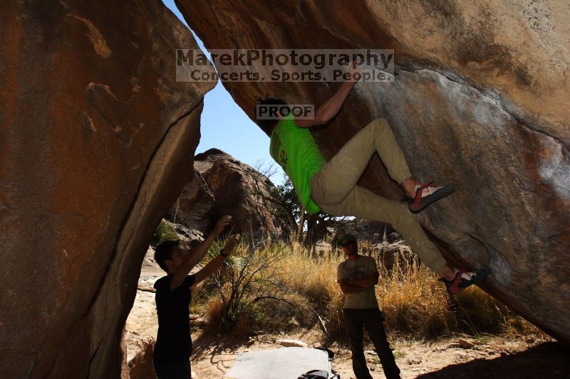 Bouldering in Hueco Tanks on 02/27/2016 with Blue Lizard Climbing and Yoga

Filename: SRM_20160227_1335510.JPG
Aperture: f/8.0
Shutter Speed: 1/250
Body: Canon EOS 20D
Lens: Canon EF 16-35mm f/2.8 L