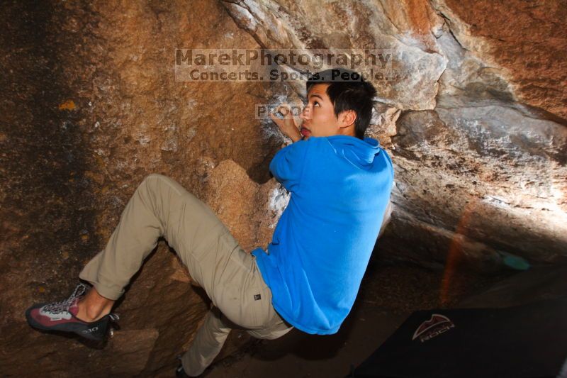 Bouldering in Hueco Tanks on 03/19/2016 with Blue Lizard Climbing and Yoga

Filename: SRM_20160319_1009440.jpg
Aperture: f/8.0
Shutter Speed: 1/250
Body: Canon EOS 20D
Lens: Canon EF 16-35mm f/2.8 L