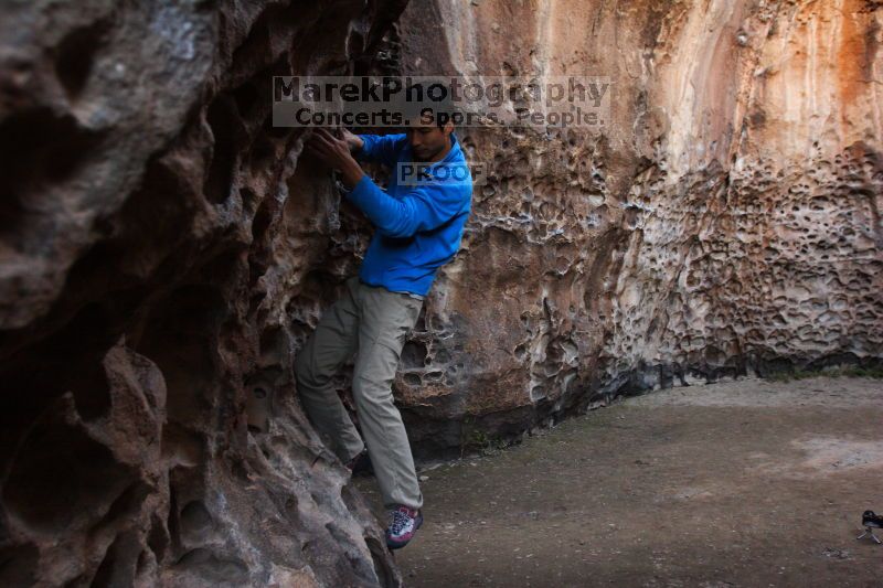 Bouldering in Hueco Tanks on 03/19/2016 with Blue Lizard Climbing and Yoga

Filename: SRM_20160319_1559110.jpg
Aperture: f/4.0
Shutter Speed: 1/80
Body: Canon EOS 20D
Lens: Canon EF 16-35mm f/2.8 L