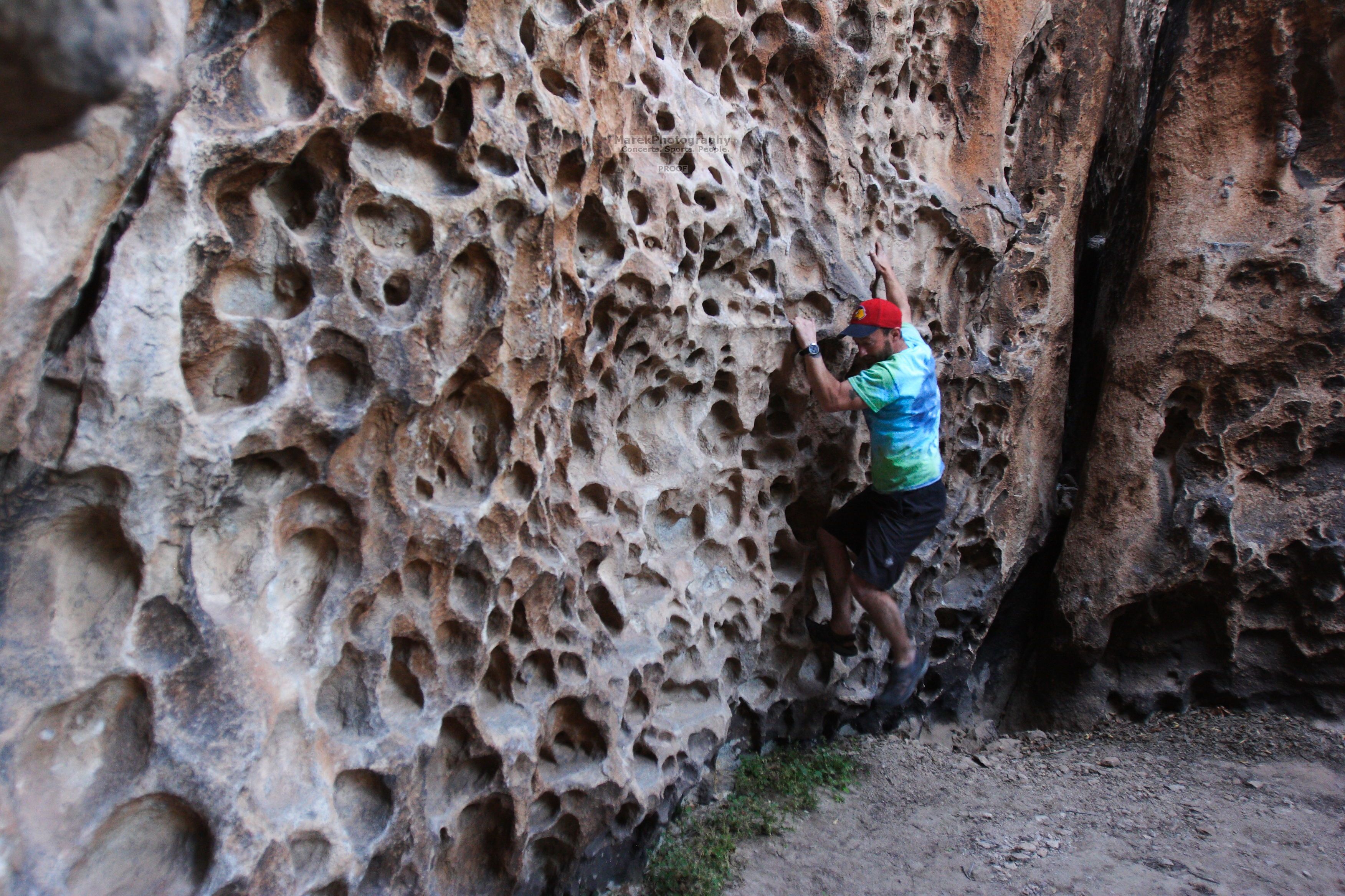 Bouldering in Hueco Tanks on 03/26/2016 with Blue Lizard Climbing and Yoga

Filename: SRM_20160326_1602061.jpg
Aperture: f/2.8
Shutter Speed: 1/80
Body: Canon EOS 20D
Lens: Canon EF 16-35mm f/2.8 L