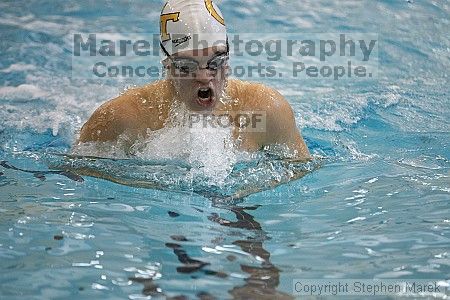 Ryan Bishop placed 3rd in the men's 200 yd medley against UVA

Filename: crw_3715_std.jpg
Aperture: f/2.8
Shutter Speed: 1/500
Body: Canon EOS DIGITAL REBEL
Lens: Canon EF 80-200mm f/2.8 L