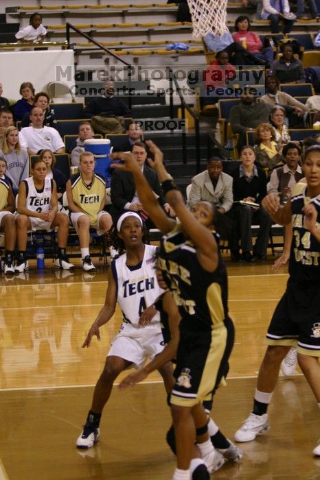 The Georgia Tech women's basketball team played Wake Forest.

Filename: IMG_1158.jpg
Aperture: f/2.8
Shutter Speed: 1/320
Body: Canon EOS DIGITAL REBEL
Lens: Canon EF 80-200mm f/2.8 L