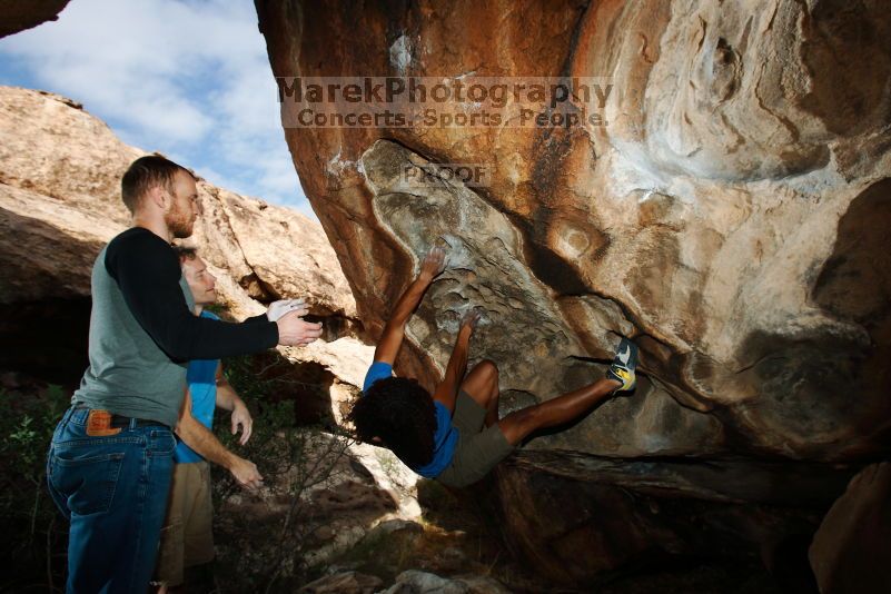 Bouldering in Hueco Tanks on 10/19/2018 with Blue Lizard Climbing and Yoga

Filename: SRM_20181019_1109120.jpg
Aperture: f/8.0
Shutter Speed: 1/250
Body: Canon EOS-1D Mark II
Lens: Canon EF 16-35mm f/2.8 L