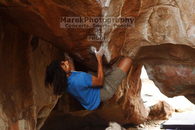 Bouldering in Hueco Tanks on 10/19/2018 with Blue Lizard Climbing and Yoga

Filename: SRM_20181019_1400430.jpg
Aperture: f/2.8
Shutter Speed: 1/500
Body: Canon EOS-1D Mark II
Lens: Canon EF 50mm f/1.8 II