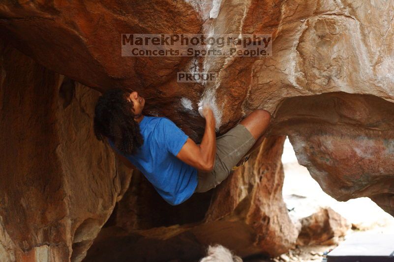 Bouldering in Hueco Tanks on 10/19/2018 with Blue Lizard Climbing and Yoga

Filename: SRM_20181019_1400431.jpg
Aperture: f/2.8
Shutter Speed: 1/400
Body: Canon EOS-1D Mark II
Lens: Canon EF 50mm f/1.8 II