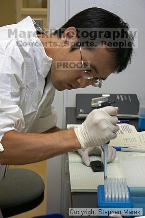 Lilya Matyunina trains new graduate student Masahin Kajita in the Ovarian Cancer Institute lab located in IBB.

Filename: crw_0803_std.jpg
Aperture: f/5.6
Shutter Speed: 1/60
Body: Canon EOS DIGITAL REBEL
Lens: Canon EF-S 18-55mm f/3.5-5.6